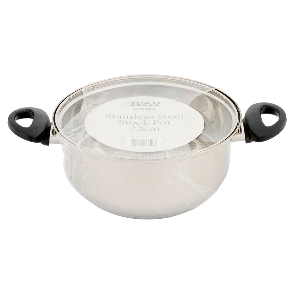 Tesco Home Nerezový hrnec 22 cm