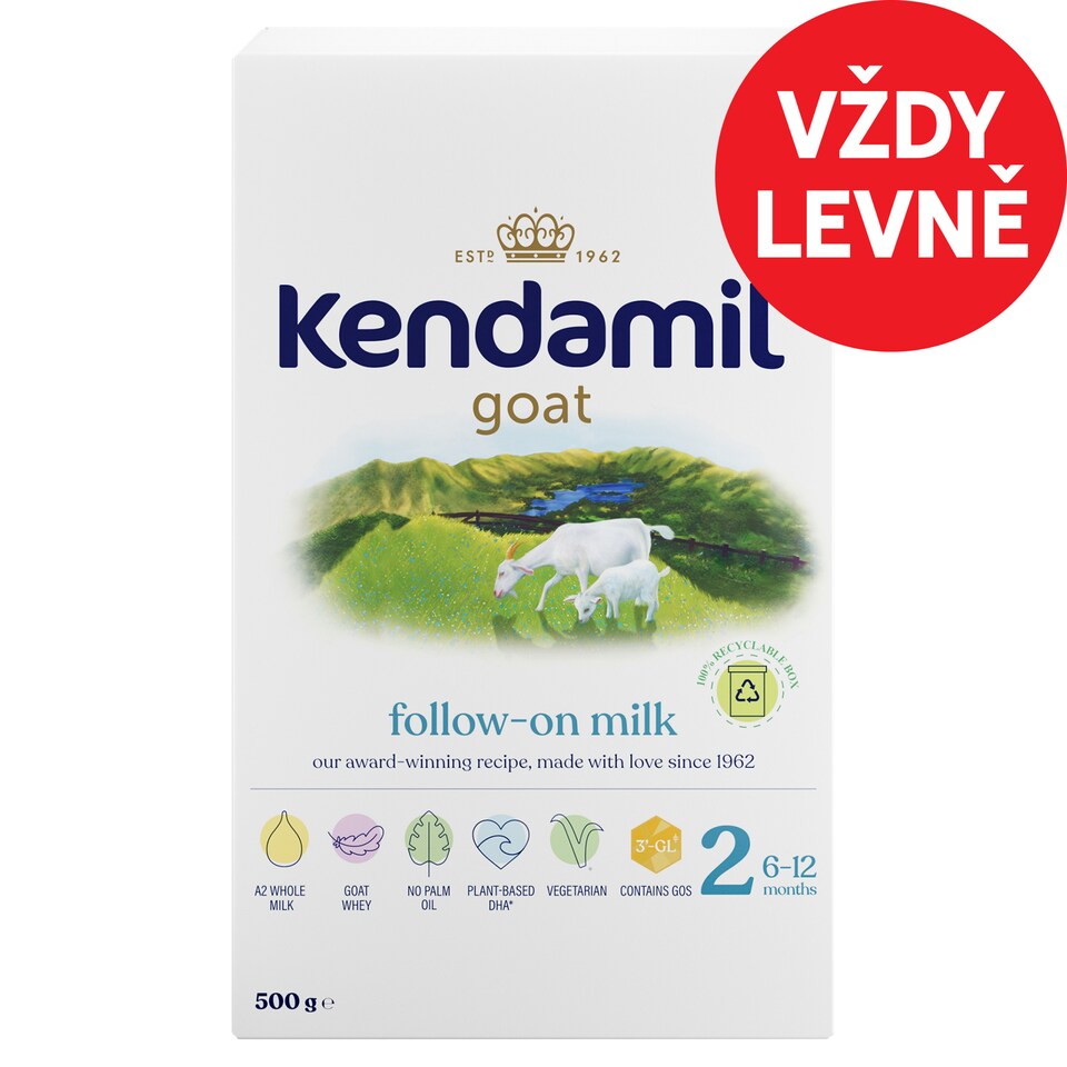 Kendamil Kozí pokračovací mléko 2 500g