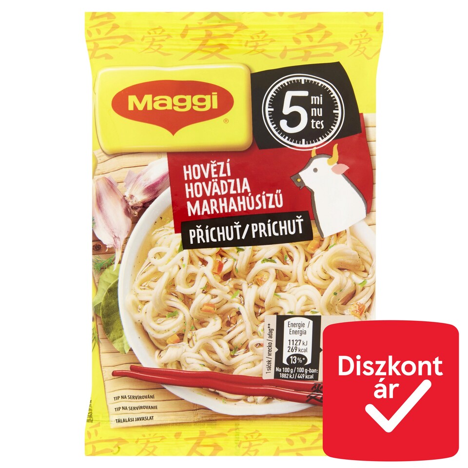 Maggi PárPerc Beef Flavoured Instant Noodles 59,2 g