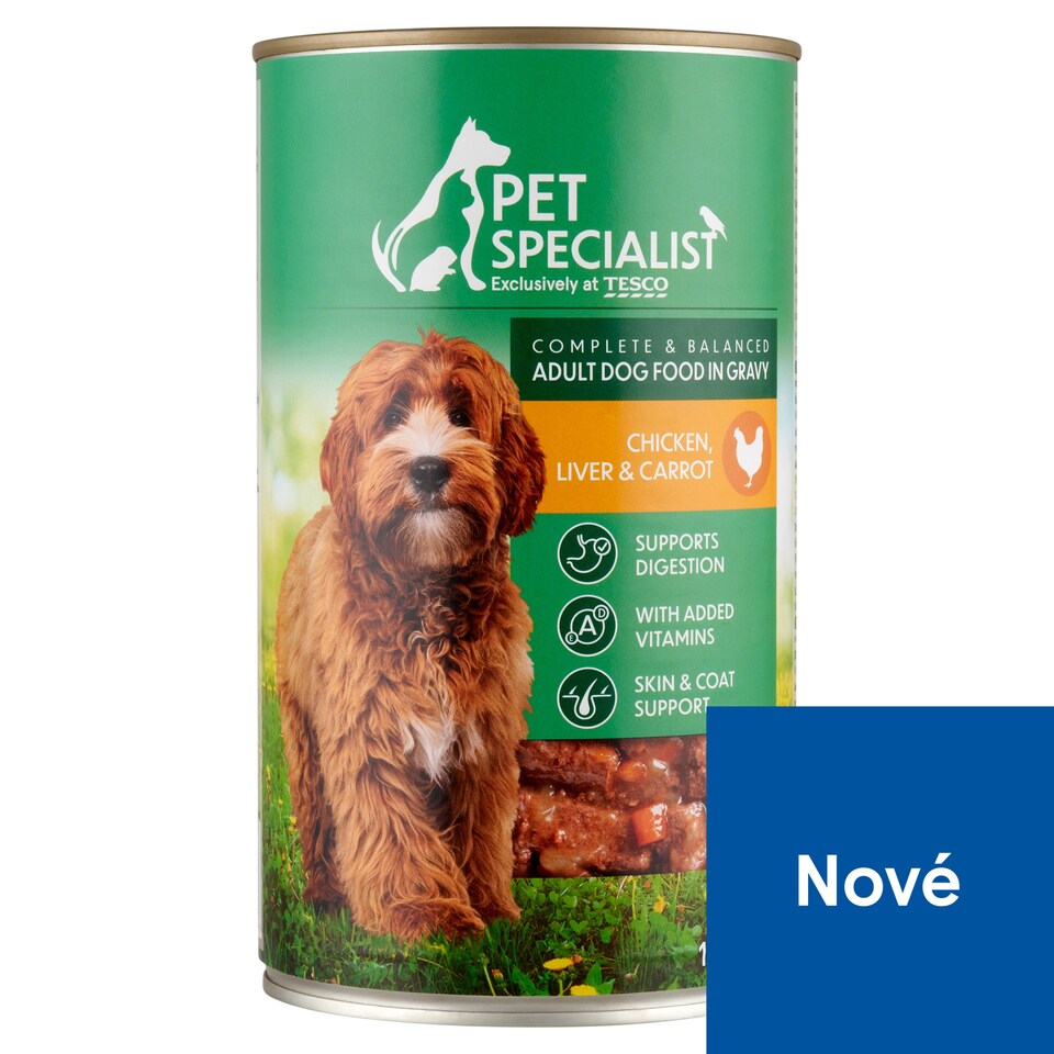 Pet Specialist Kousky s kuřecím, játry a mrkví v omáčce 1240g