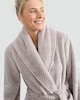 image 2 of F&F Fleece Honeycomb Textured Dressing Gown in Purple