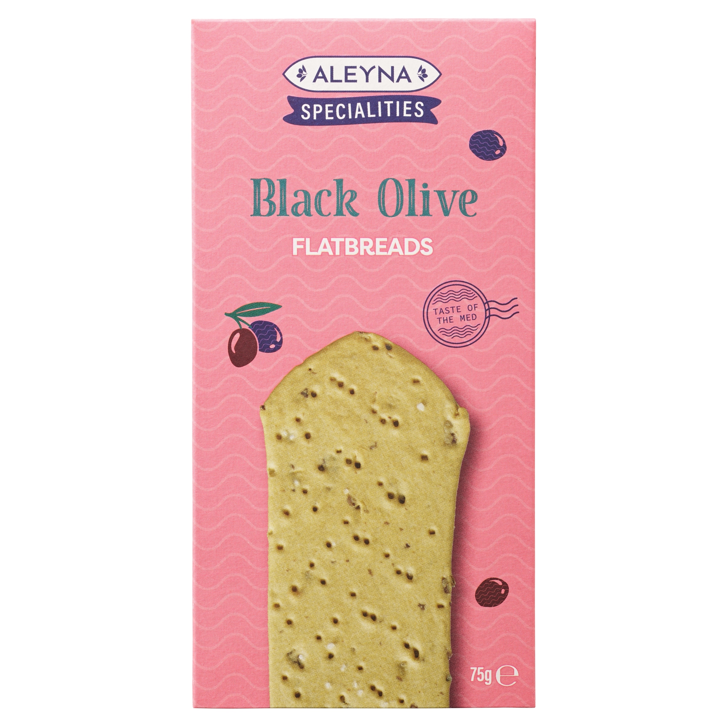 Aleyna Specialities Black Olive Flatbreads 75g