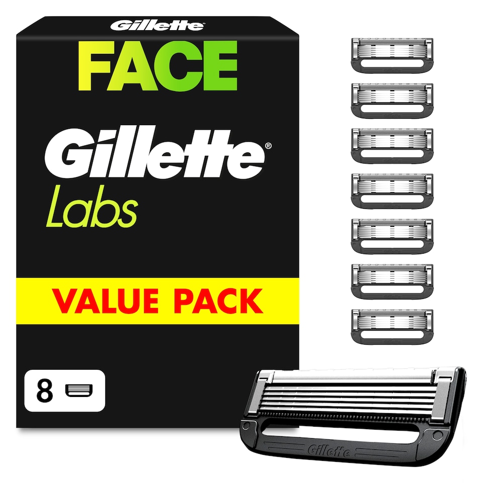 image 1 of Gillette Labs Men's Razor Blades Refills 8 Pack