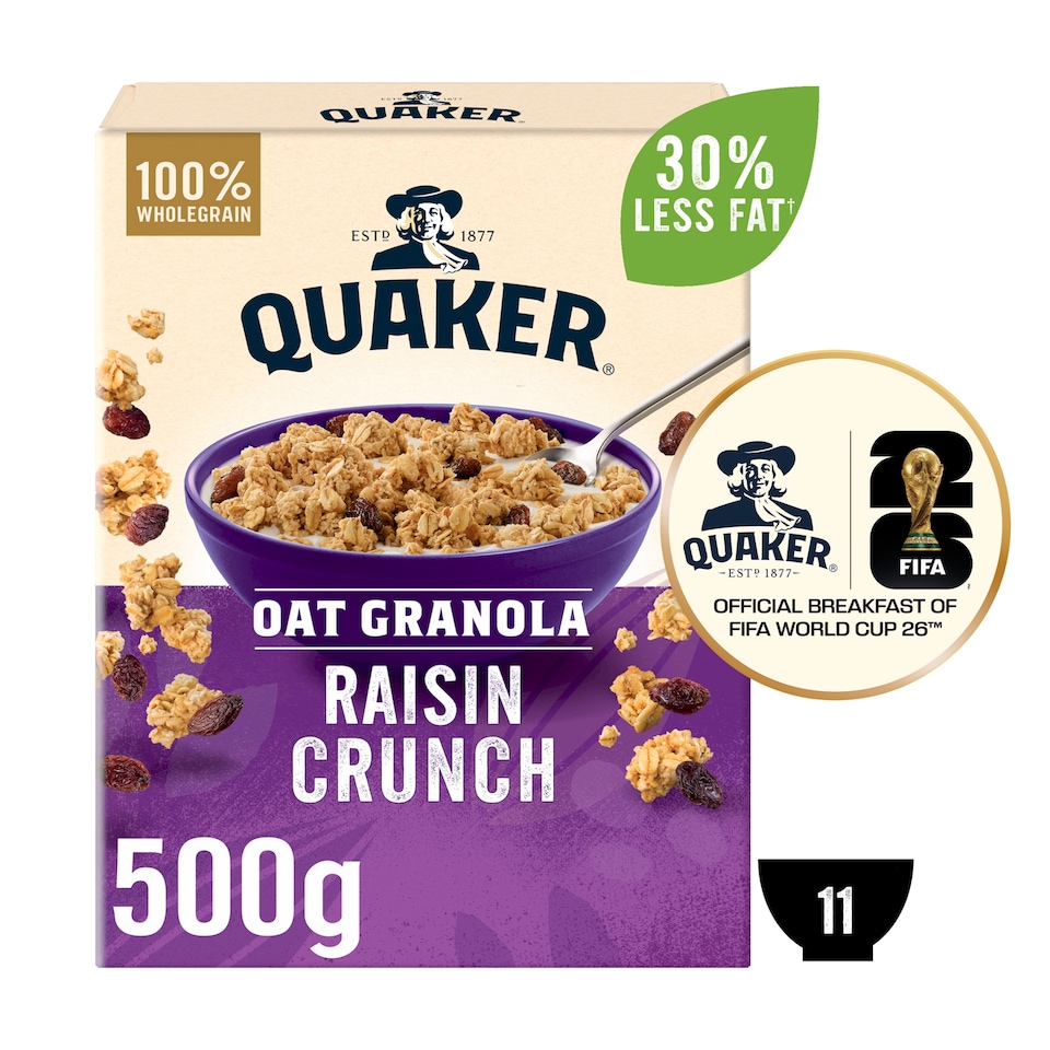 image 1 of Quaker Oat Granola Raisin 500g