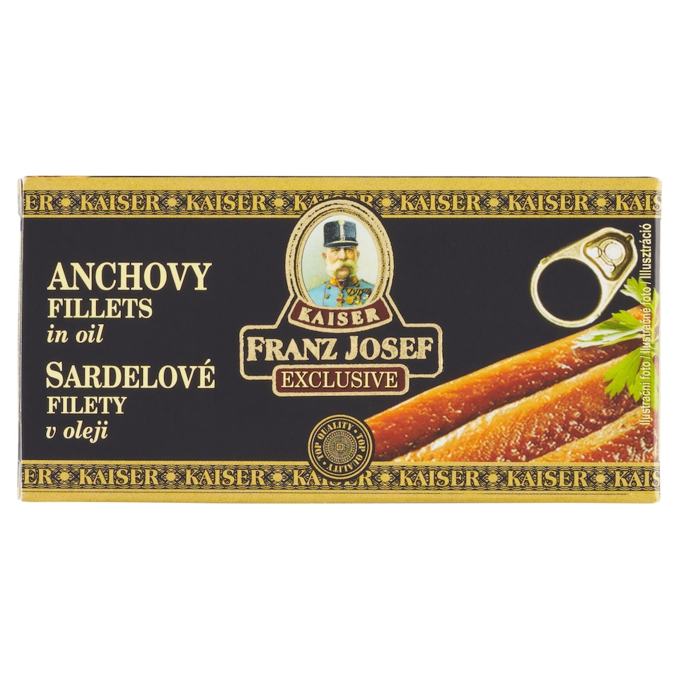 obrázok 1 z Franz Josef Kaiser Exclusive Sardelové filety v rastlinnom oleji 45 g