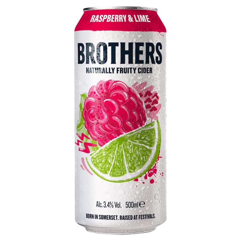 image 1 of Brothers Premium Cider - Berry Sub-Lime 500ml