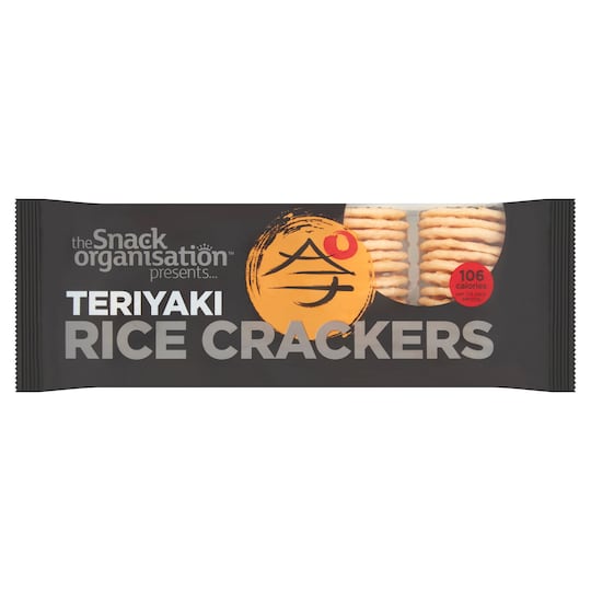 SNACK ORGNITN TERIYAKI RICE CRACKERS 100G Tesco Groceries