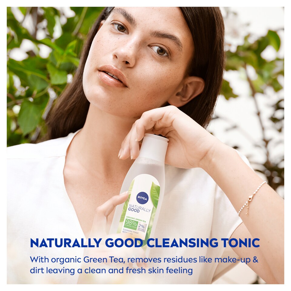 image 1 of Nivea Naturally Good Organic Green Tea Cleansing Tonic 200Ml