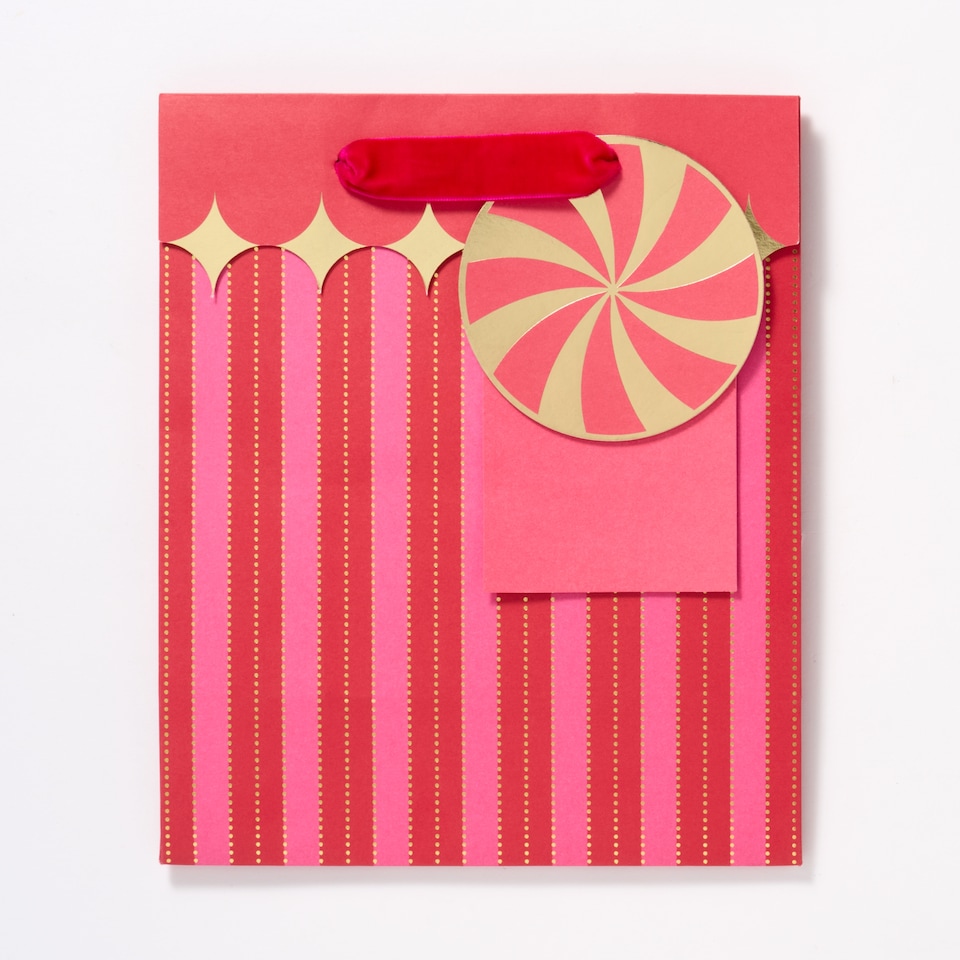image 1 of Paperchase Christmas Embers Edge Medium Gift Bag 