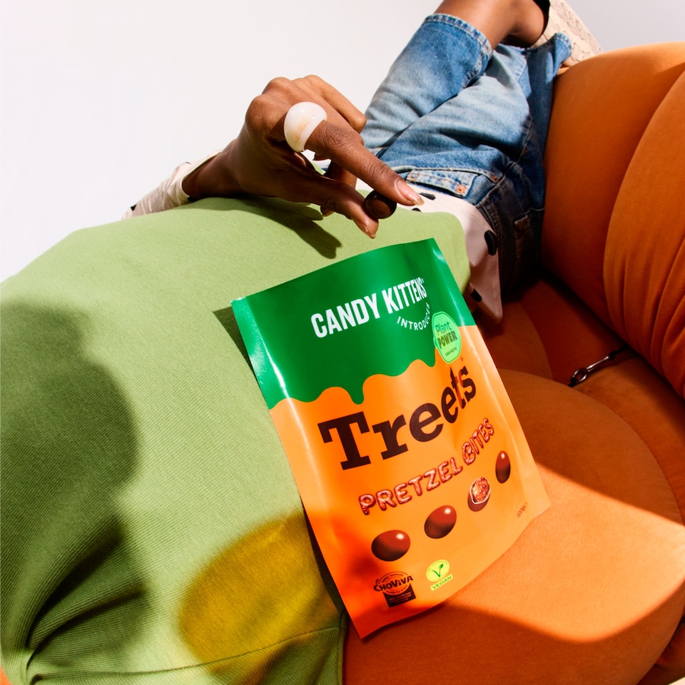 image 1 of Candy Kittens Treets Pretzel Bites 120g
