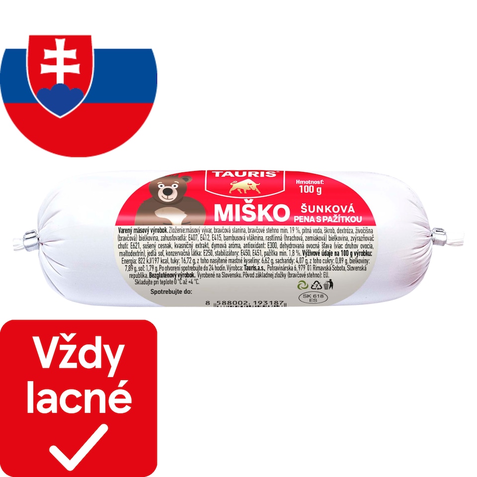 Tauris Miško šunková pena s pažítkou 100 g