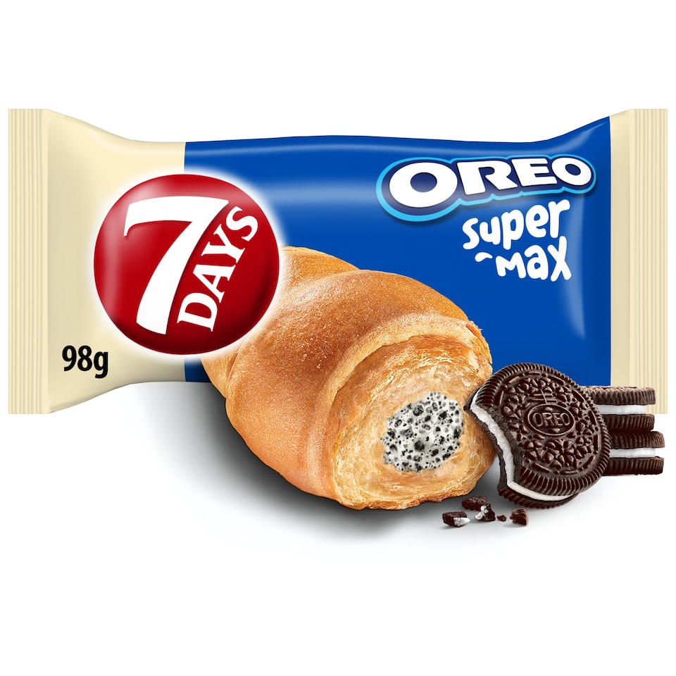7DAYS oreo vanília kréme és kekszes croissant 98 g