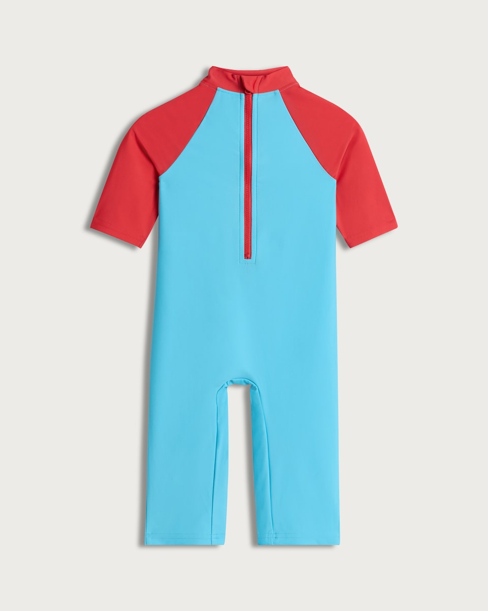 image 1 of Marvel Spider-Man Sunsafe Swimsuit in Blue