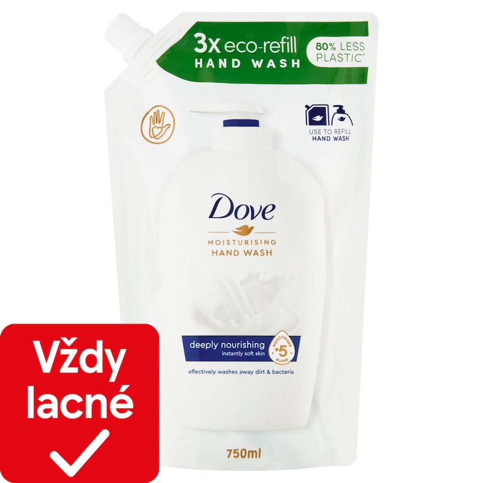 obrázok 1 z Dove Deeply Nourishing Tekuté mydlo náhradná náplň 750 ml