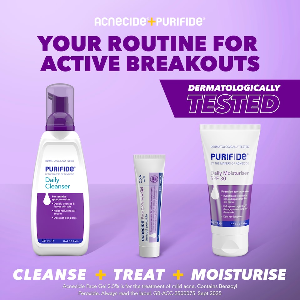 image 1 of Acnecide Face 2.5% w/w Gel 15g