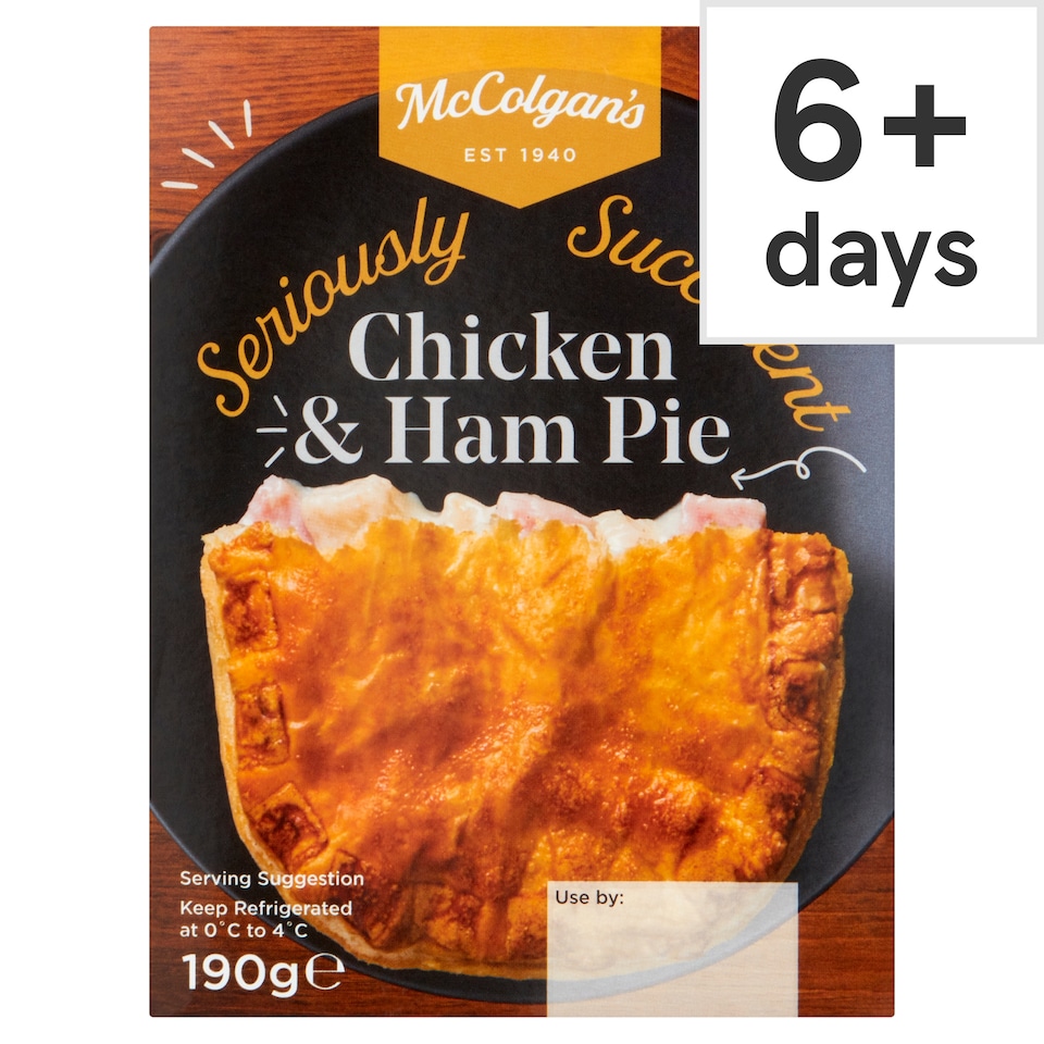 Mccolgans Chicken And Ham Pie 190G