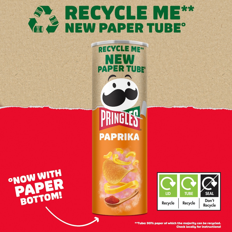 image 1 of Pringles Paprika Sharing Crisps 185g