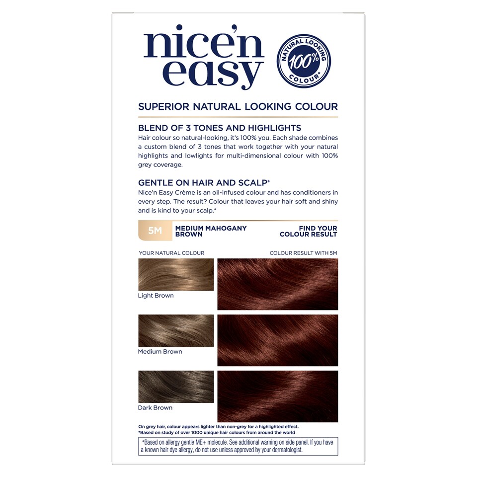 image 1 of Clairol Ncen/Esy Medium Mahogany Brown 5M Hair Dye