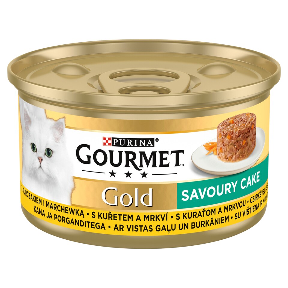 Gourmet Gold Savoury Cake konzerva pro kočky kuře 85g