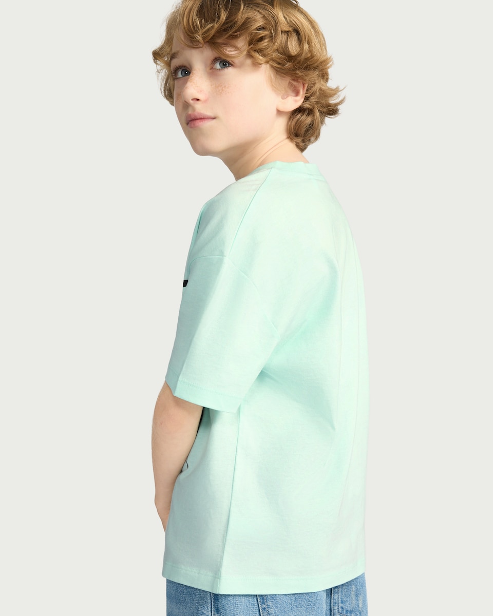 image 1 of F&F Boys Pure Cotton 6-7 T-Shirt in Mint