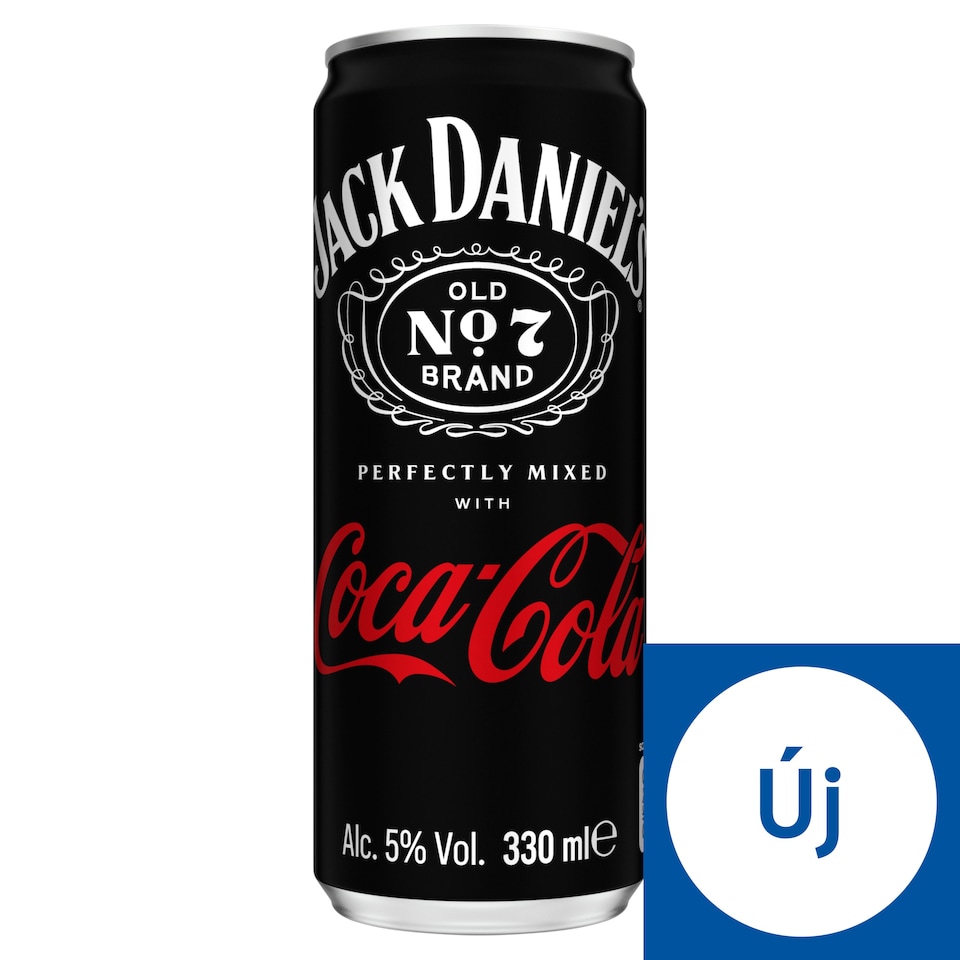 Jack Daniel's Tennessee Whiskey és Coca Cola alkoholos szénsavas ital 5% 330 ml