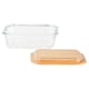 image 2 of Tesco Glass Food Storage Bamboo Lid 1L