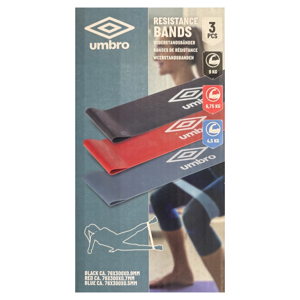 Umbro Fitness Rubber Band 30 x 8 cm 3 pcs