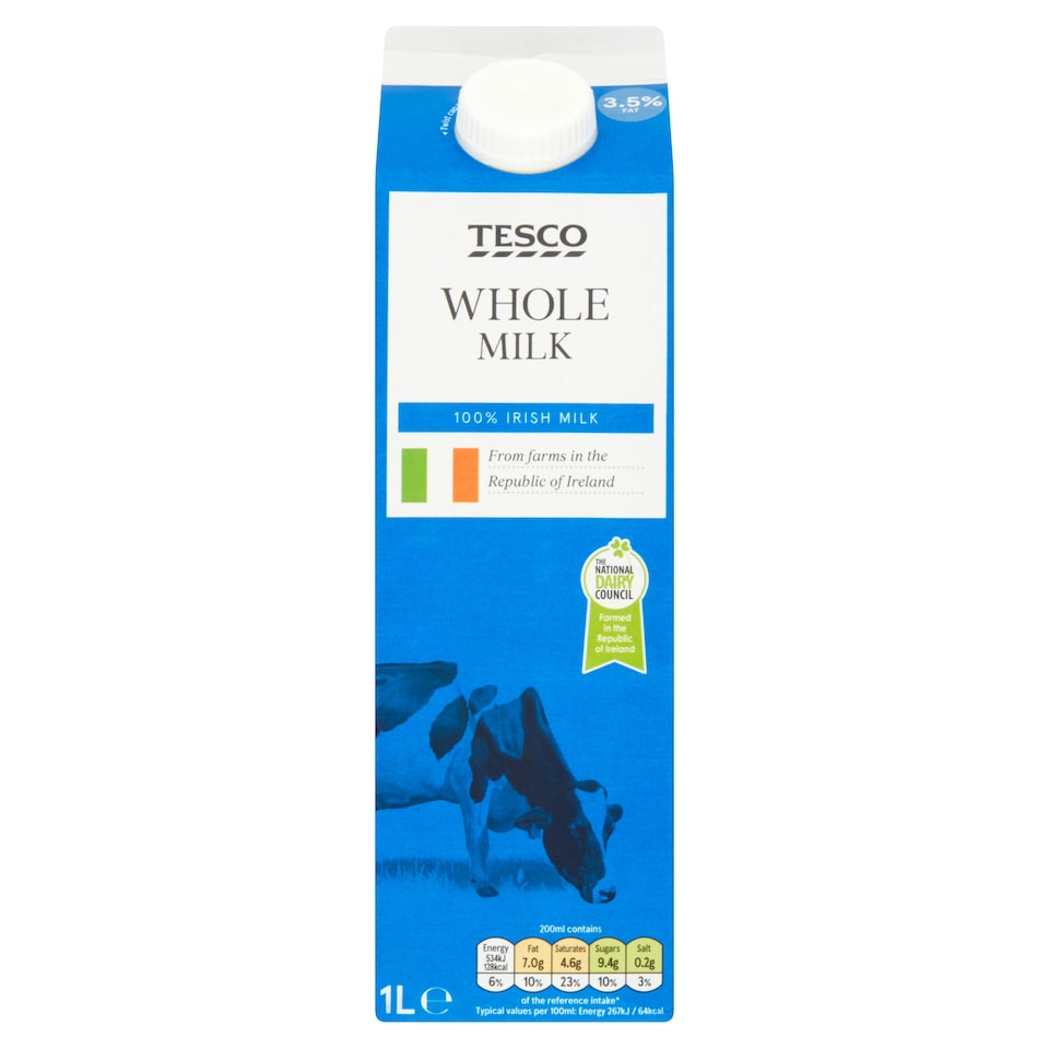 Tesco Fresh Milk1ltr