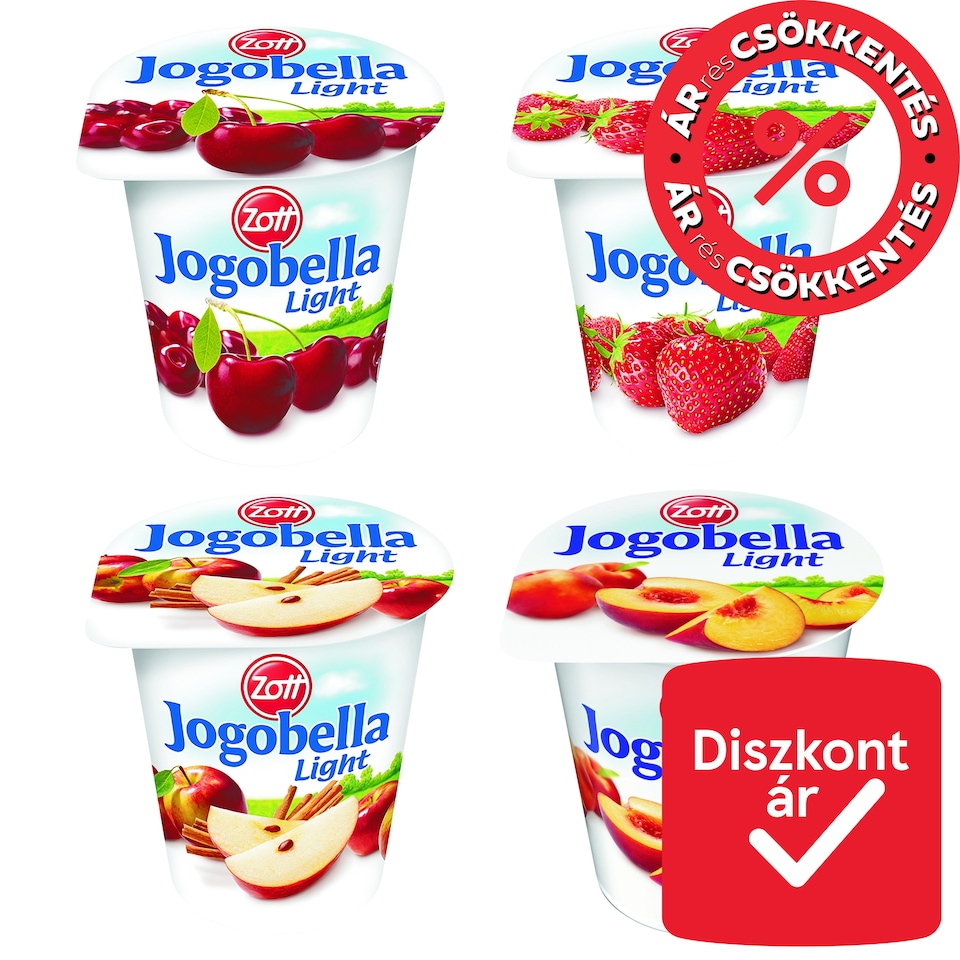 Zott Jogobella Light Low-Fat Yoghurt with Sugar and Sweetener 150 g