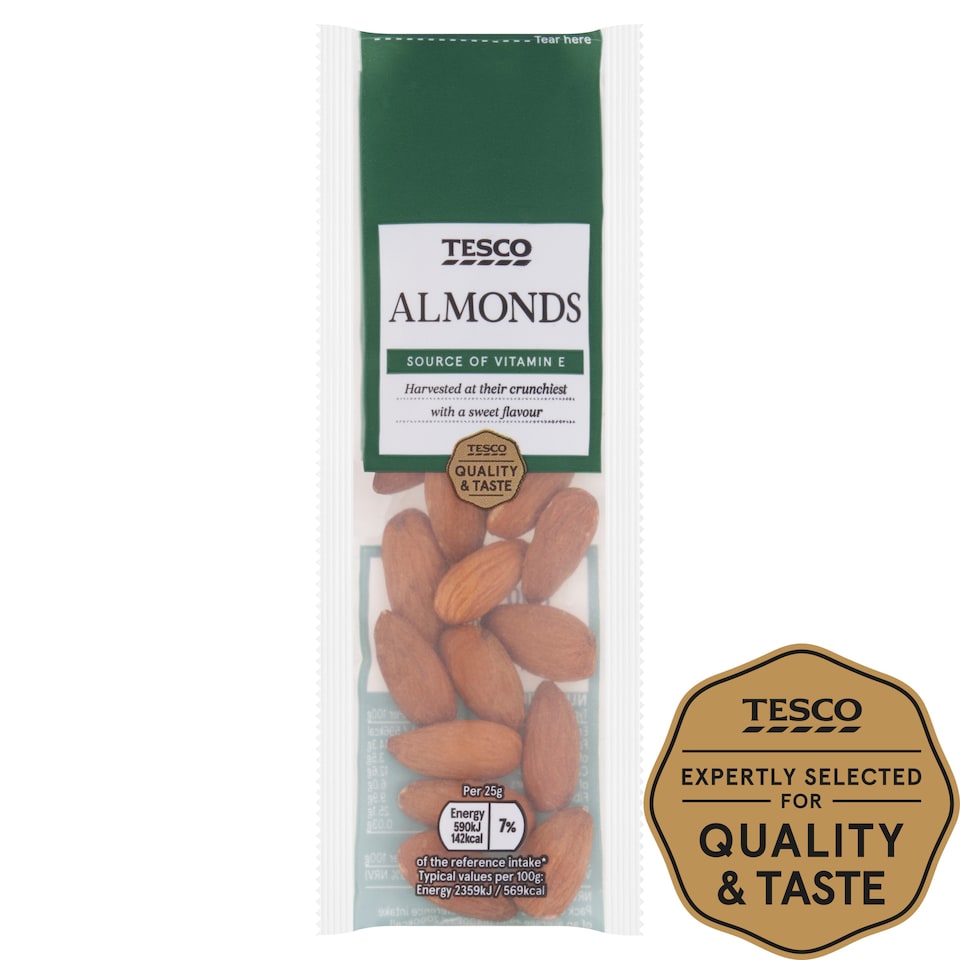Tesco Almonds 25G