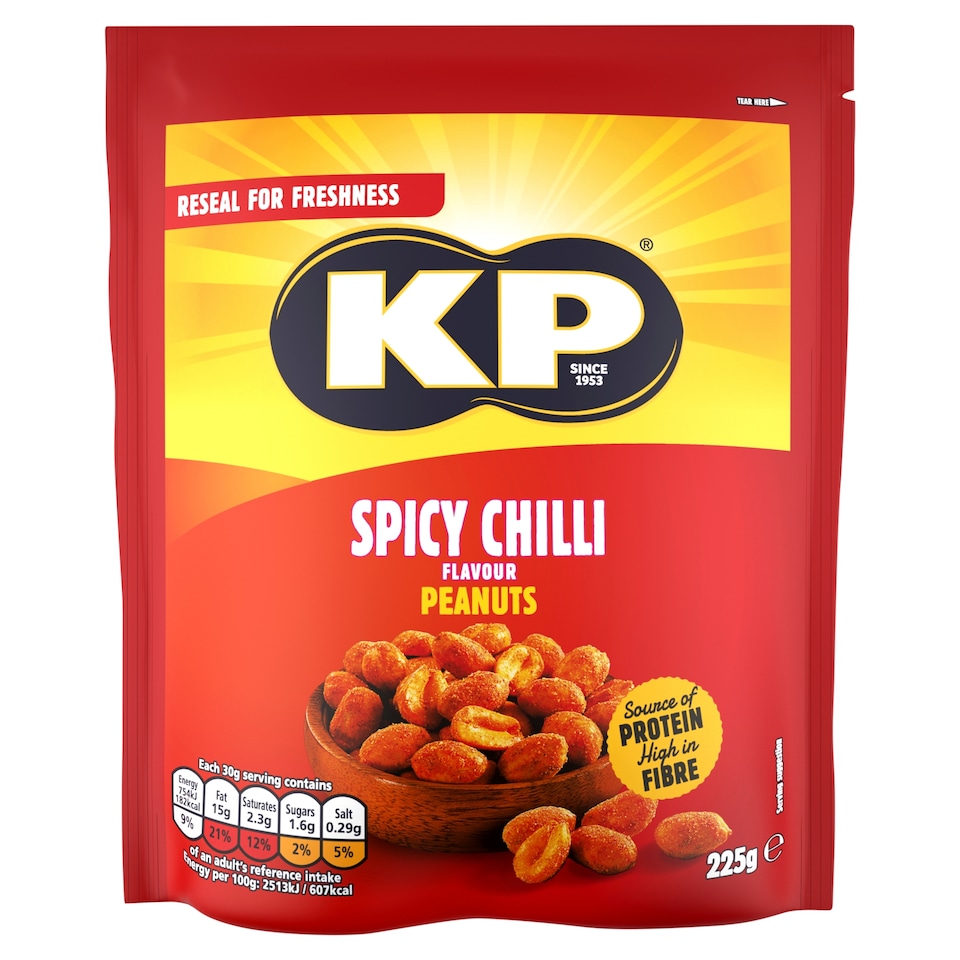 Kp Chilli Peanuts 225G