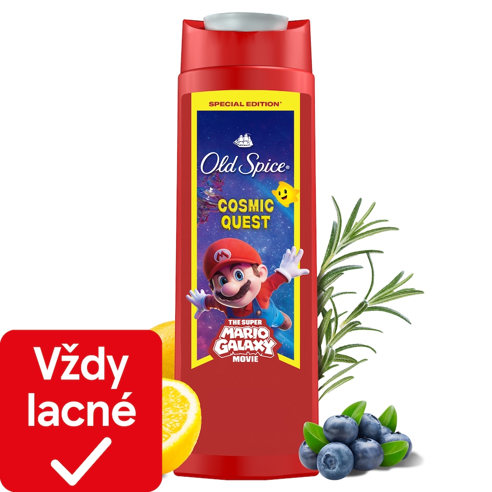obrázok 1 z Old Spice Super Mario Special Edition 3 V 1 Sprchový Gél A Šampón 400 ml