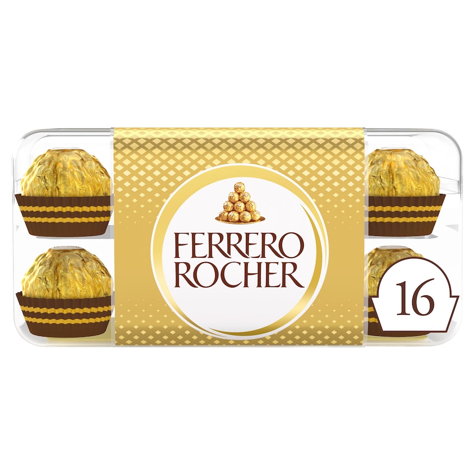 image 1 of Ferrero Rocher Chocolate Pralines Gift Box 16 Pieces 200g