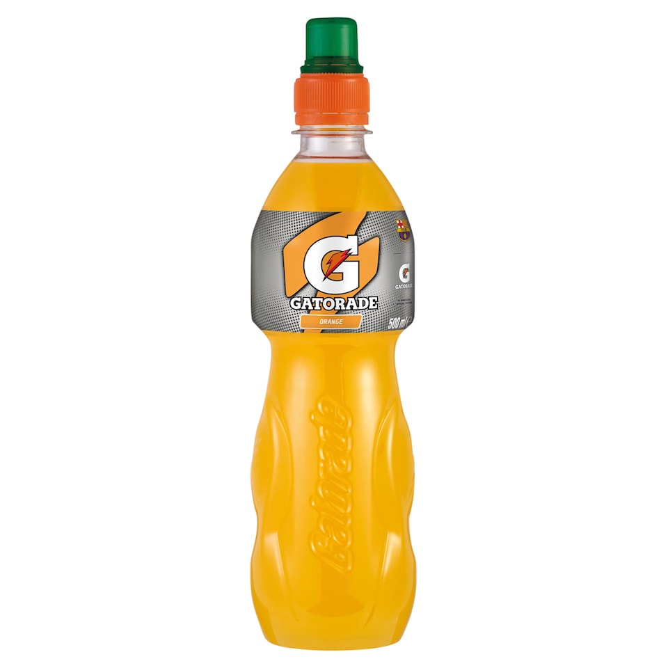 Gatorade Non-Carbonated Orange-Flavoured Sports Drink with Sugar and Sweeteners 500 ml