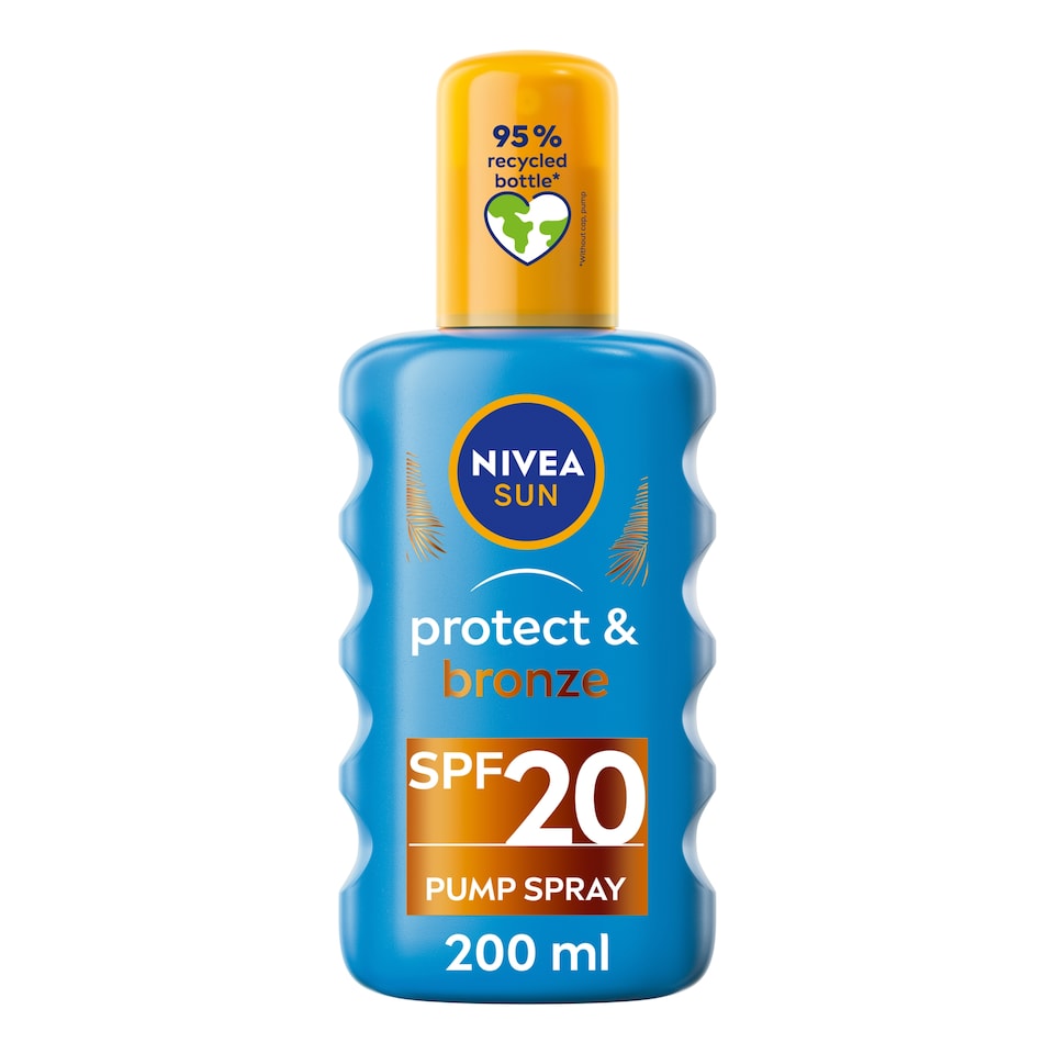 image 1 of NIVEA SUN Protect & Bronze Tan Activating Sun Cream Spray SPF20 200ml
