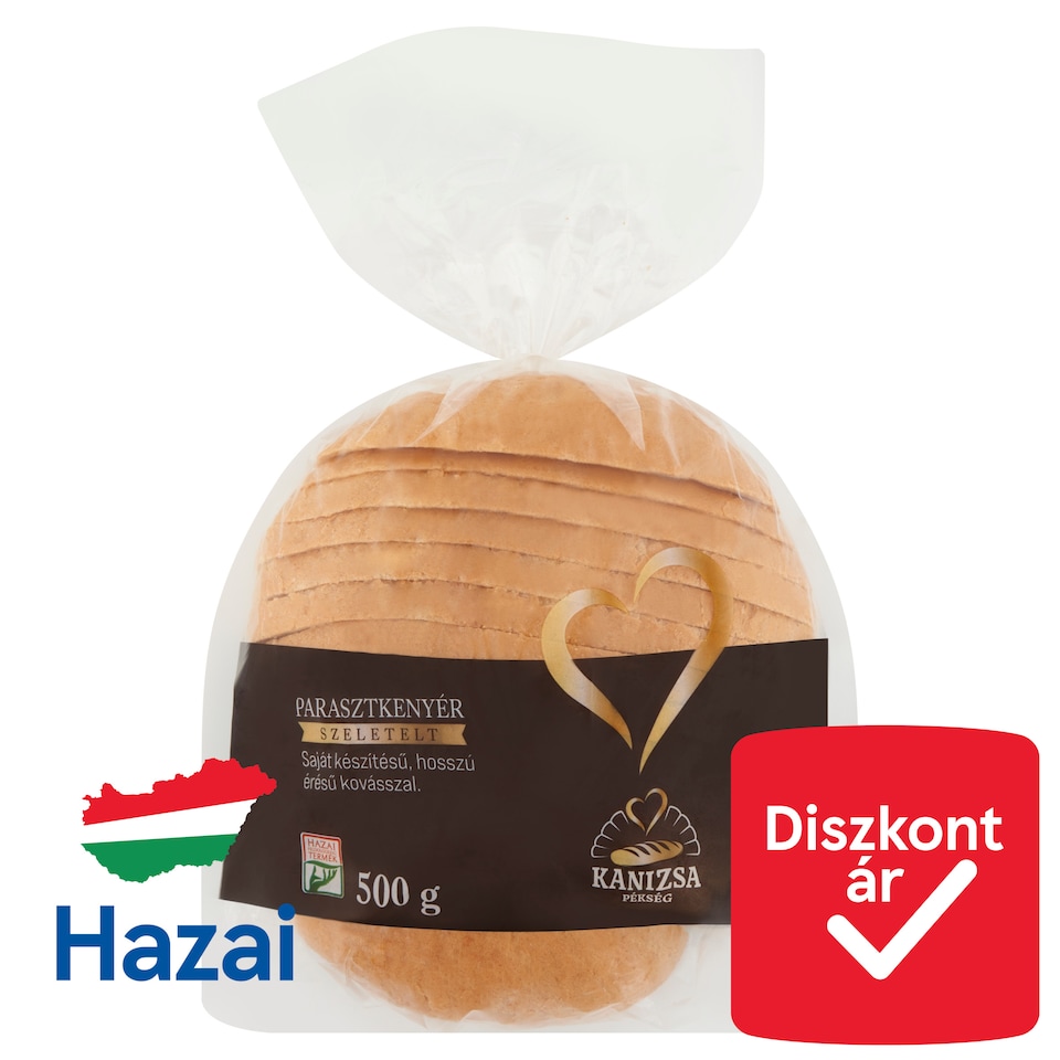 Kanizsa Pékség szeletelt parasztkenyér 500 g