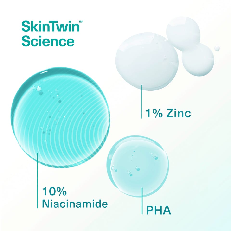 image 1 of Simple purify+ Serum 11% niacinamide + zinc + PHA 30ml