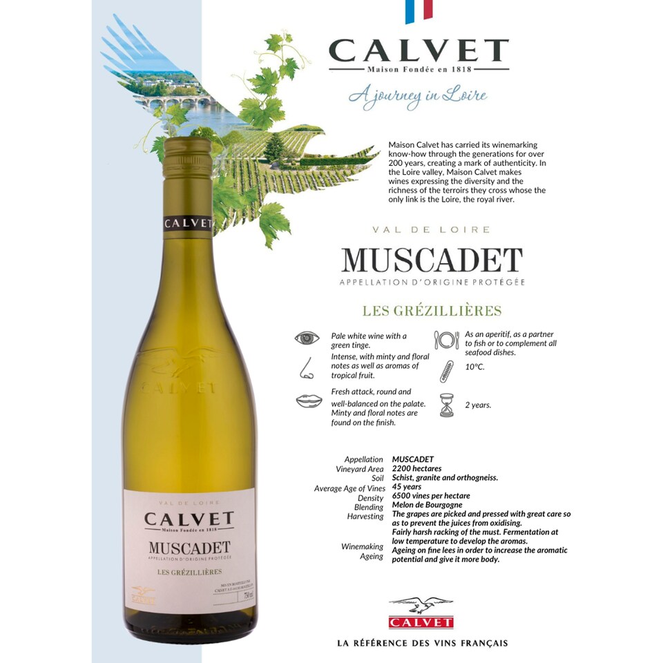 image 1 of Calvet Muscadet 75Cl