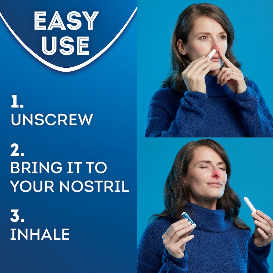 image 1 of Vicks Inhaler Fast Acting Blocked Nose Relief Stick