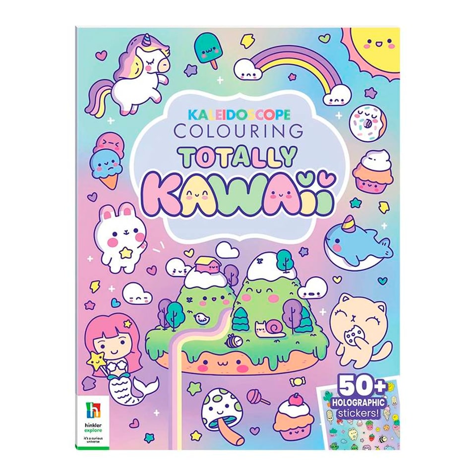 Kaleidoscope Colouring and Stickers Totally Kawaii