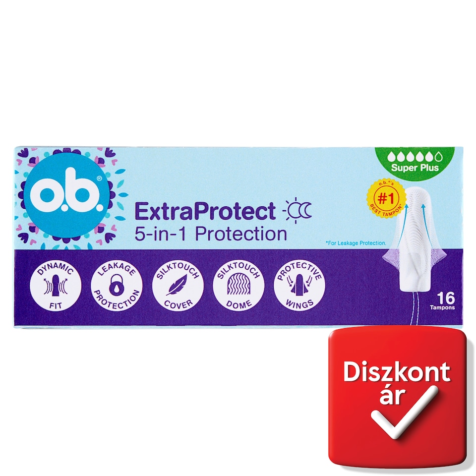 o.b. ExtraProtect Super Plus tampon 16 db