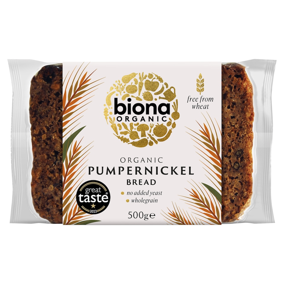 Biona Organic Pumpernickel Bread 500g