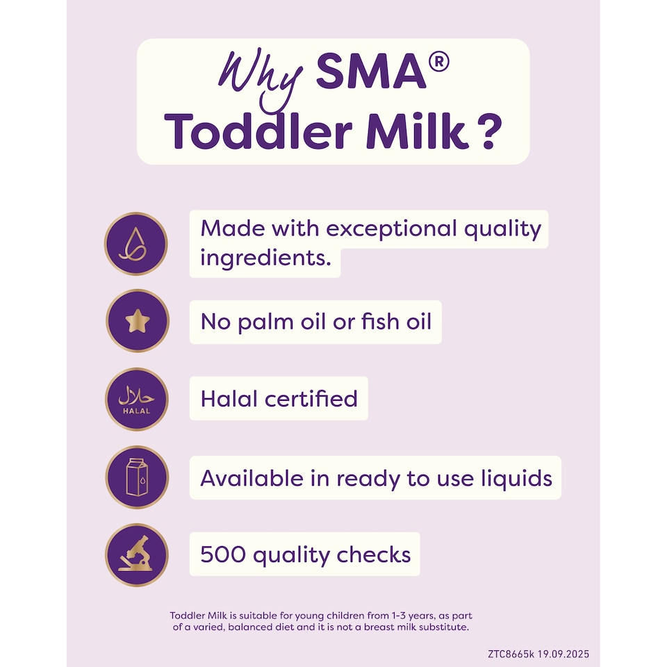 image 1 of SMA Toddler Milk 1-3 Years 200ml