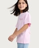 image 2 of F&F Girls Pure Cotton Limited Edition Heart Tour T-Shirt in Pink