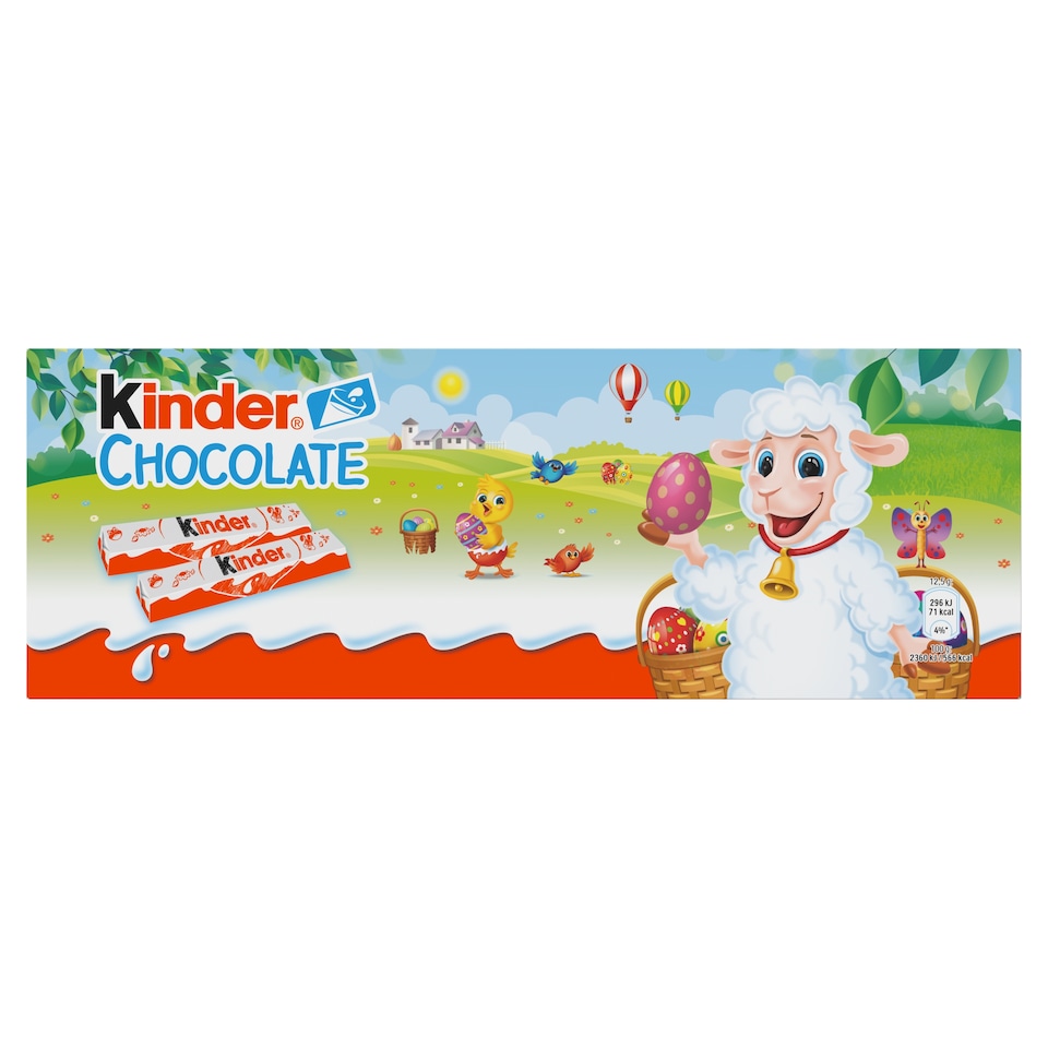 Obrázek 1 pro produkt Kinder Chocolate Tyčinky z mléčné čokolády s mléčnou náplní 12 ks 150g 
