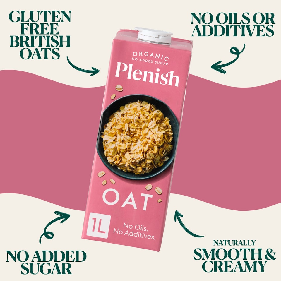 image 1 of Plenish Organic Gluten Free Chilled Oat Drink 1L