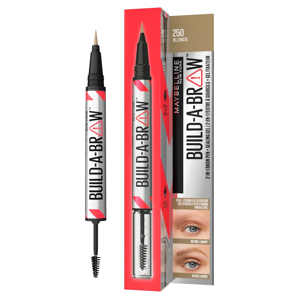image 1 of Maybelline Build-A-Brow 2-in-1 Brow Pen, Blonde