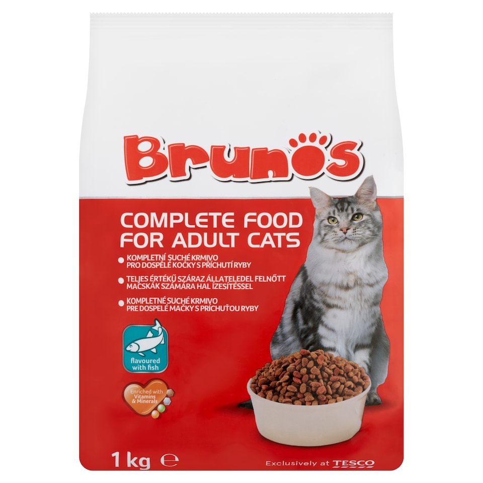 Brunos Complete Food for Adult Cats with Fish Flavour 1 kg