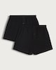 image 1 of F&F 2-Pack Pure Cotton Jersey Boxers in Black