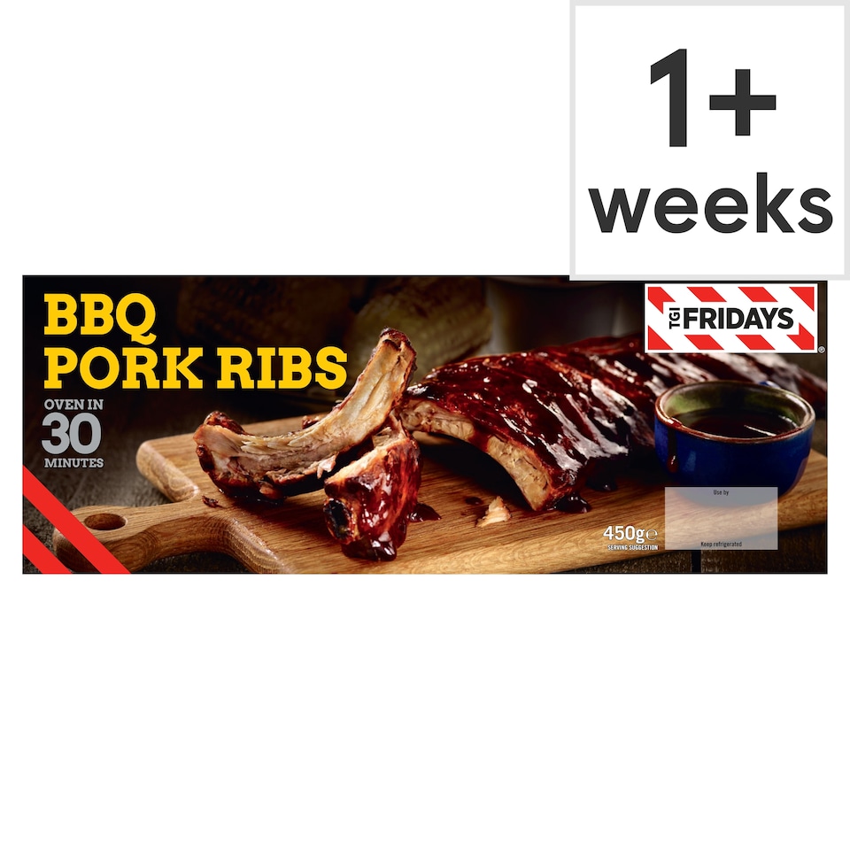 Tgi Smoked Pork Ribs With Bourbon Bbq Sauce 450G